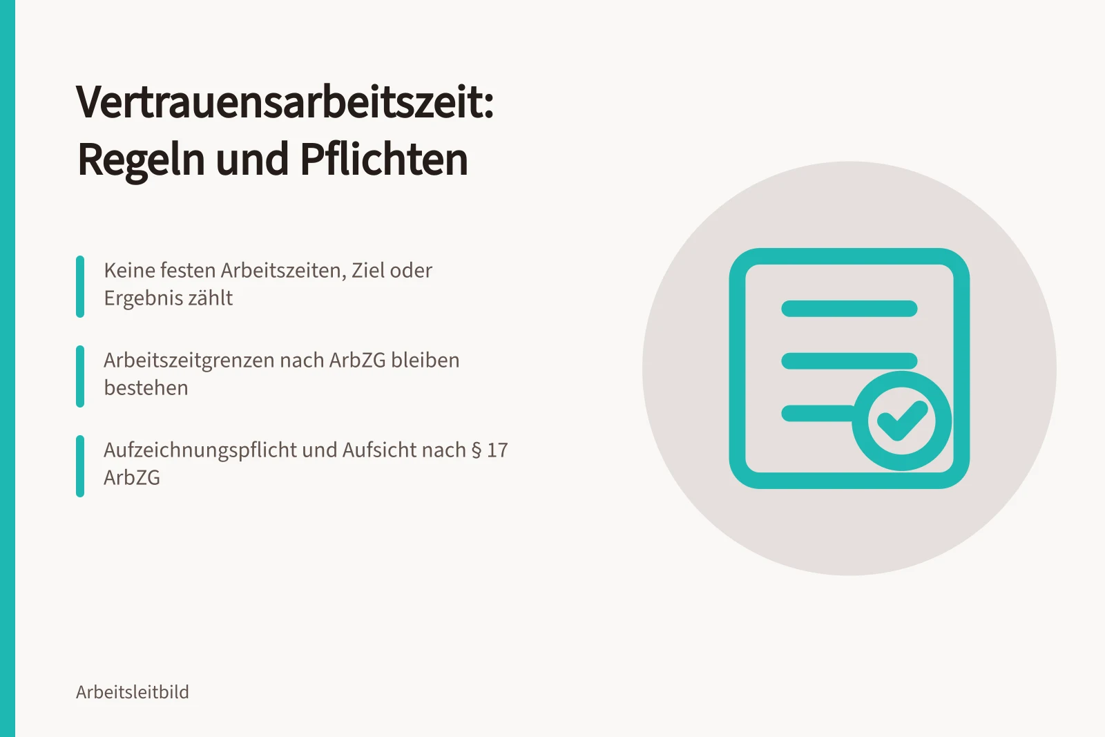 Vertrauensarbeitszeit: flexible Zeiten, aber ArbZG-Grenzen und Aufzeichnungspflichten bleiben.